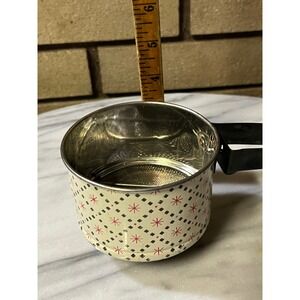 Vintage 1950's Androck  Handi Sift Flour Sifter Atomic Red Starburst Pattern